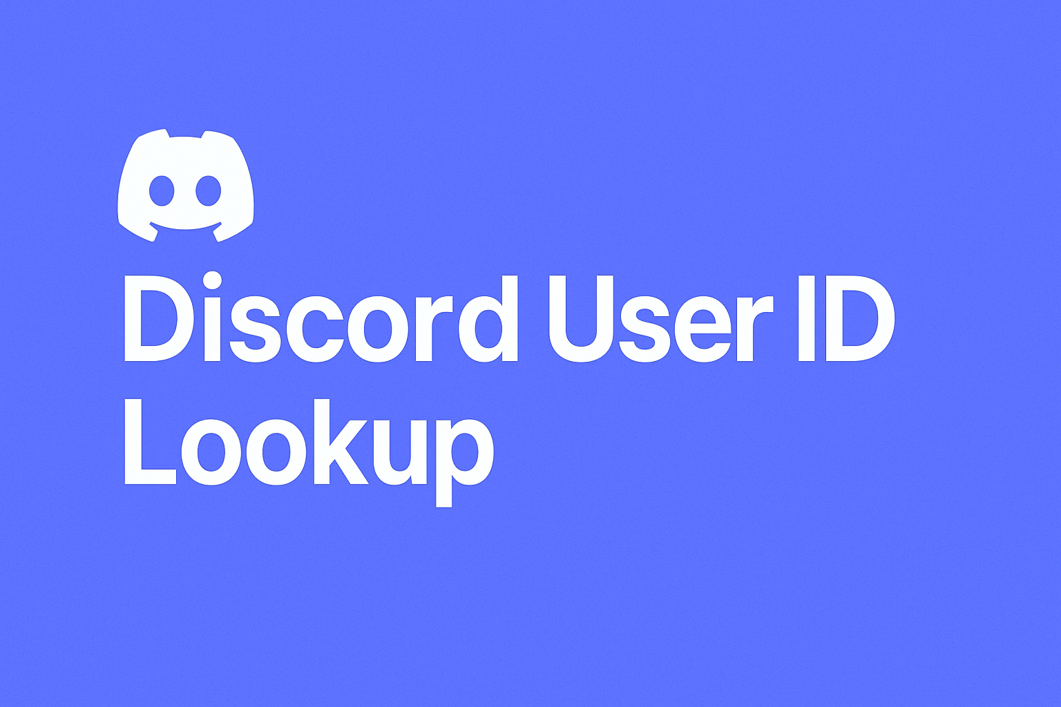 Discord User ID Lookup