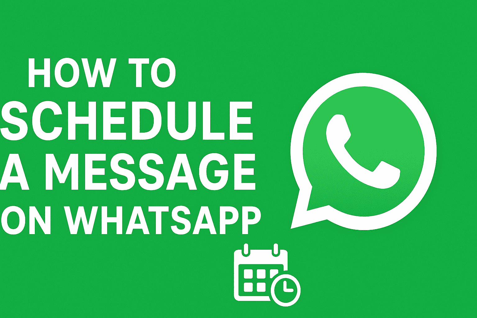 how to schedule a message on whatsapp
